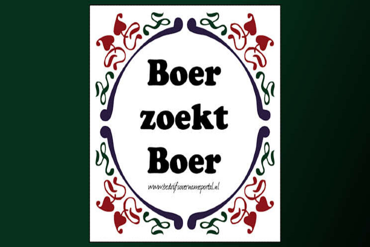 Bredere steun voor initiatief Boer zoekt Boer Bredere steun voor initiatief Boer zoekt Boer