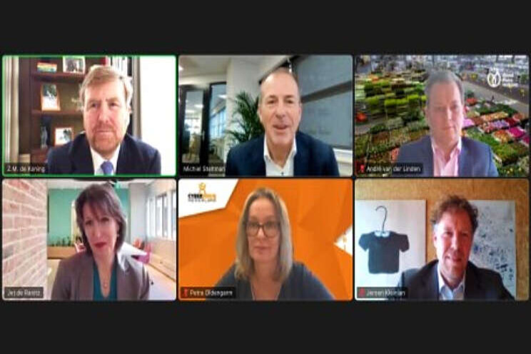 Koning bespreekt impact corona met FloraHolland Koning bespreekt impact corona met FloraHolland