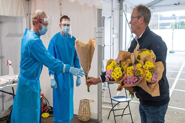 Veel waardering voor actie chrysantenkwekers Veel waardering voor actie chrysantenkwekers
