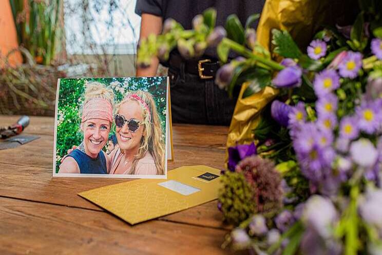 Fotokaart bij je boeket Fotokaart bij je boeket