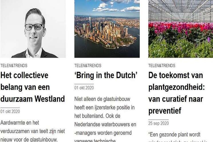 Klimaatschermen en meer lees je in Telen & Trends Klimaatschermen en meer lees je in Telen & Trends