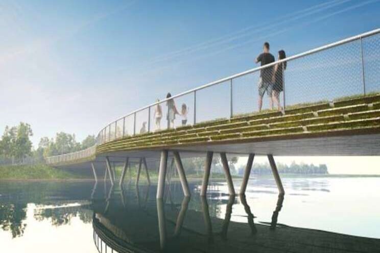 Bruggen Floriade gemaakt van Almeerse reststromen Bruggen Floriade gemaakt van Almeerse reststromen