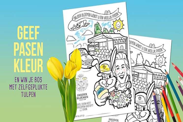 Doe mee ook mee aan de kleurwedstrijd van Snijder Bloemen Doe mee ook mee aan de kleurwedstrijd van Snijder Bloemen